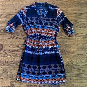 BeBop Tribal Print Half Sleeve Dress